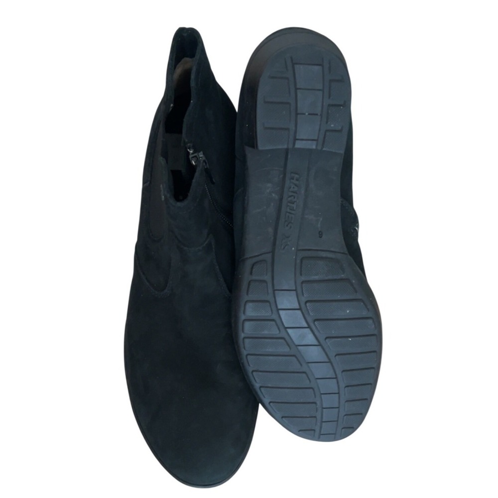 Women's Hartjes Black Ankle Boots Comfort Side Zip | SZ: 6 - Picture 7 of 9